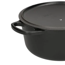 Le Creuset - Signature Braadpan Mat Zwart 24 cm (zwart interieur)