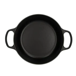 Le Creuset - Signature Braadpan Mat Zwart 26 cm (zwart interieur)