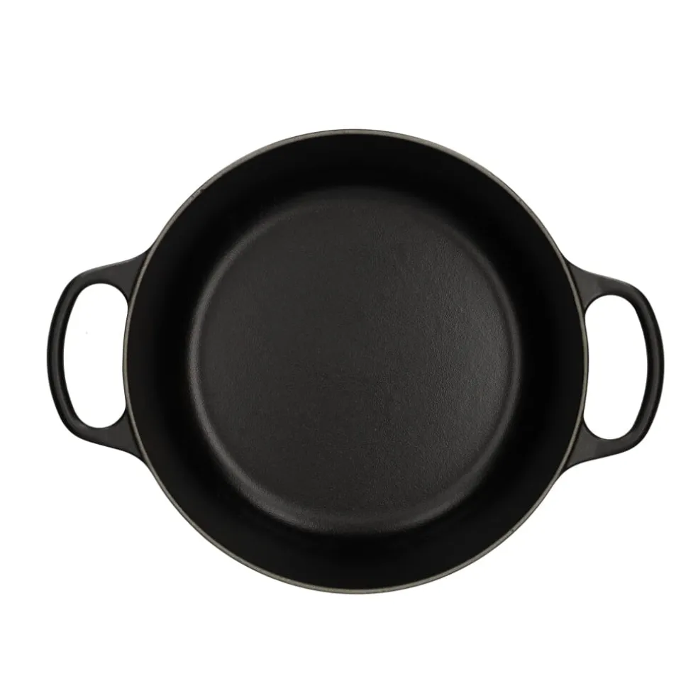 Le Creuset - Signature Braadpan Mat Zwart 26 cm (zwart interieur)