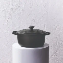 Le Creuset - Signature Braadpan Mat Zwart 28 cm (zwart interieur)