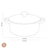 Le Creuset - Signature Braadpan Nectar 20 cm