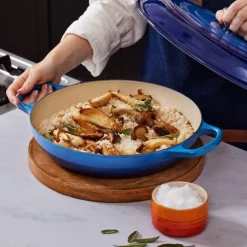 Le Creuset - Signature Campagnard Braadpan Azure 30 cm
