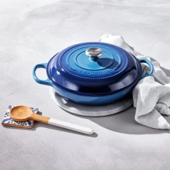 Le Creuset - Signature Campagnard Braadpan Azure 30 cm