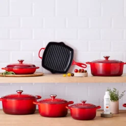 Le Creuset - Signature Campagnard Braadpan Kersenrood 30 cm