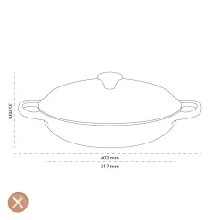 Le Creuset - Signature Campagnard Braadpan Oranjerood 30 cm