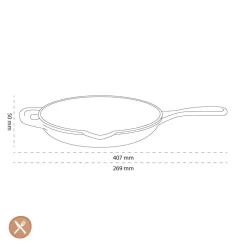 Le Creuset - Signature Skillet Koekenpan Mat Zwart 23 cm