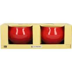 Le Creuset - Soepkommen set van 2 Kersenrood 11cm 0,6l