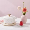 Le Creuset - Stoofpan Rond met Hartmotief in Geëmailleerd Gietijzer