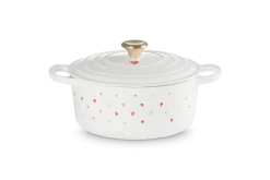 Le Creuset - Stoofpan Rond met Hartmotief in Geëmailleerd Gietijzer