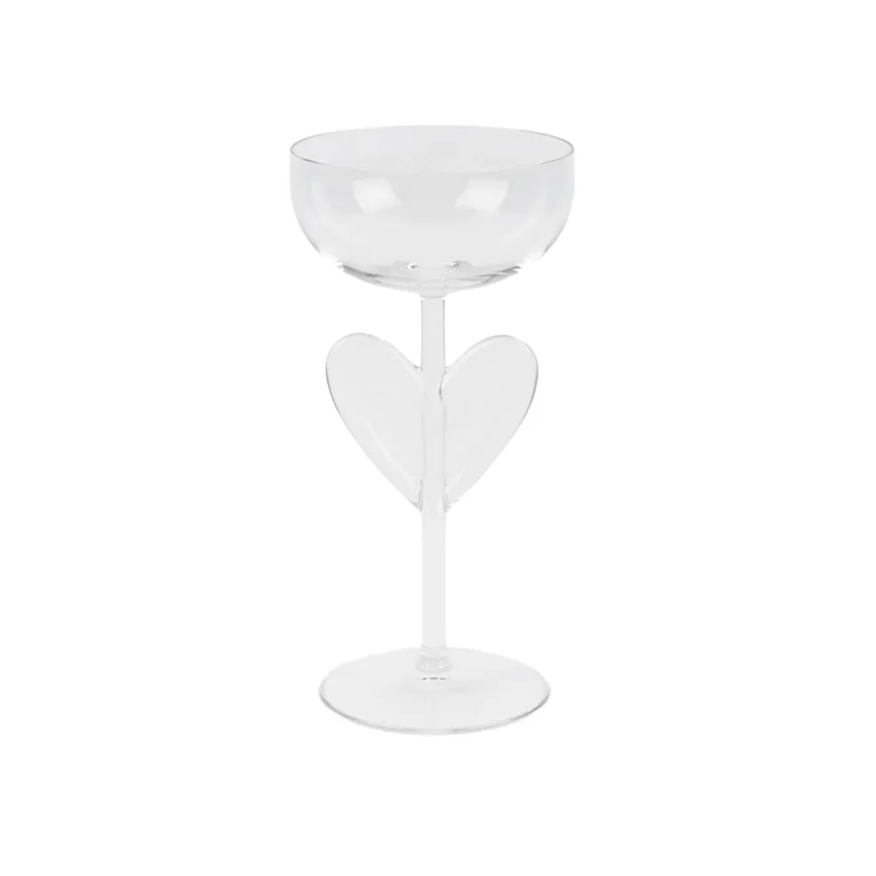 Lepelclub - Chamapgne Coupe - Hart - Transparant
