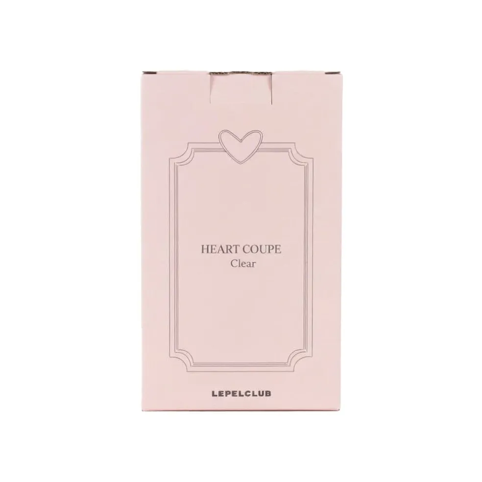 Lepelclub - Chamapgne Coupe - Hart - Transparant