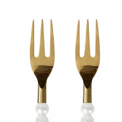 Lepelclub - Gebaksvorkjes - Parel - Set Van 2