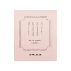 Lepelclub - Gebaksvorkjes - Parel - Set Van 4