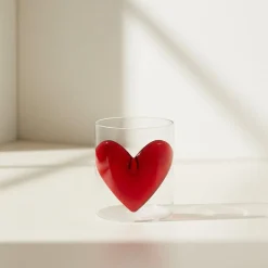 Lepelclub - Glas Hart - Rood
