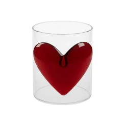 Lepelclub - Glas Hart - Rood