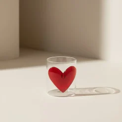 Lepelclub - Glas Hart - Rood