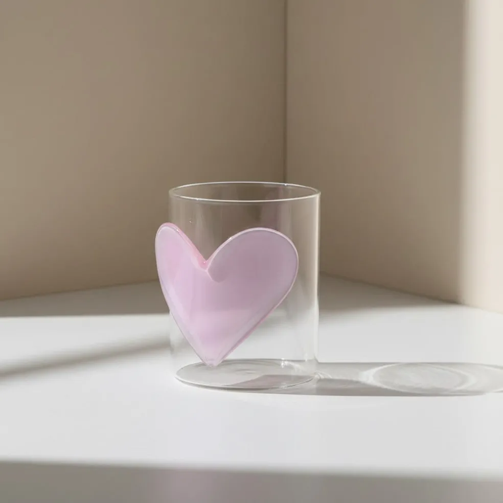Lepelclub - Glas Hart - Roze