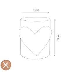 Lepelclub - Glas Hart - Transparant