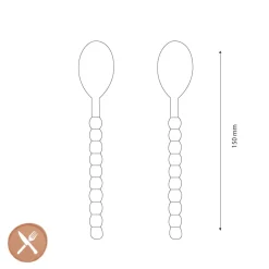 Lepelclub - Koffielepels - Parel - Set Van 2