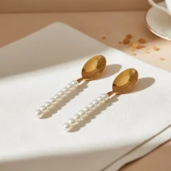 Lepelclub - Koffielepels - Parel - Set Van 2