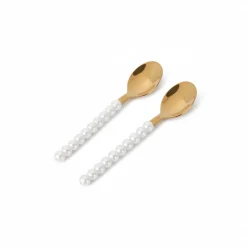 Lepelclub - Koffielepels - Parel - Set Van 2