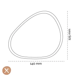 Lind DNA - Onderzetterhouder Curve S Eiken Gerookt
