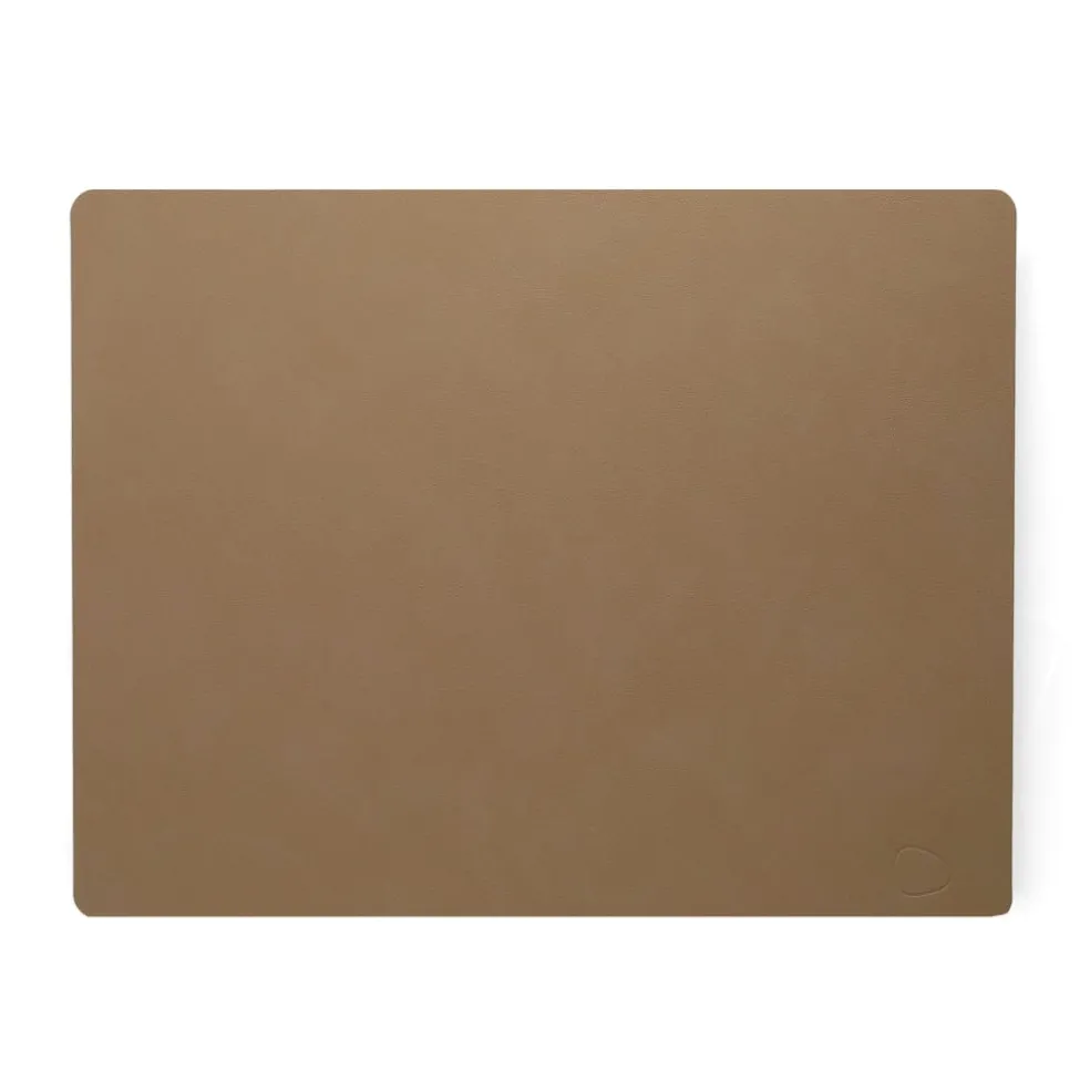 Lind DNA - Placemat Vierkant L Nupo Klei Bruin
