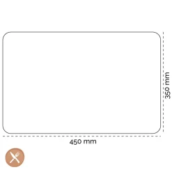 Lind DNA - Placemat Vierkant L Nupo Nougat