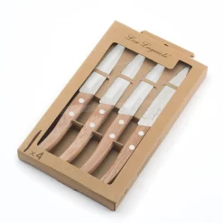 Lou laguiole - Forest 4-delige steakmessen set - Hout