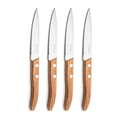 Lou laguiole - Forest 4-delige steakmessen set - Hout