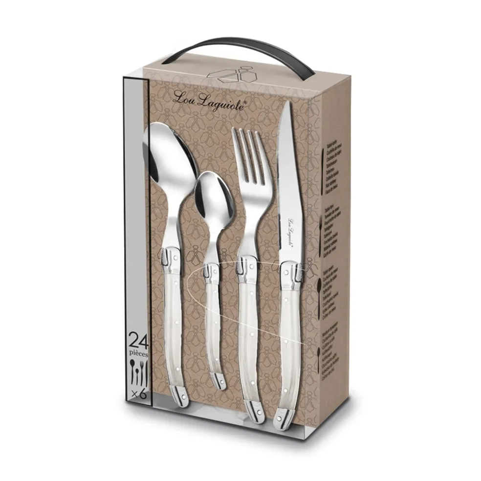Lou Laguiole - Tradition 24-delige Bestekset - Parel
