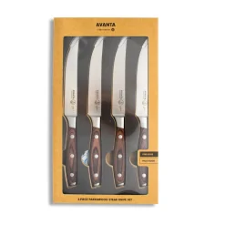 Messermeister - Avanta 4-delige pakkahouten steak messenset