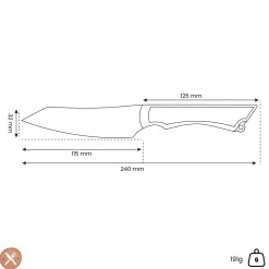 Messermeister - Overland 11,5 cm outdoor schilmesmes