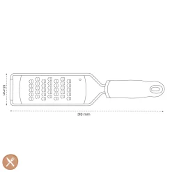 Microplane - Gourmet Rasp Extra Grof - Zwart