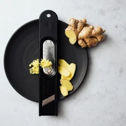 Microplane - 3-in-1 Gember Tool - Zwart