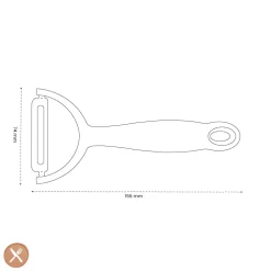 Microplane - Professional Dunschiller Y-model Glad - Zwart