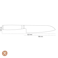 Miyabi - 5000FCD Santoku 180 mm