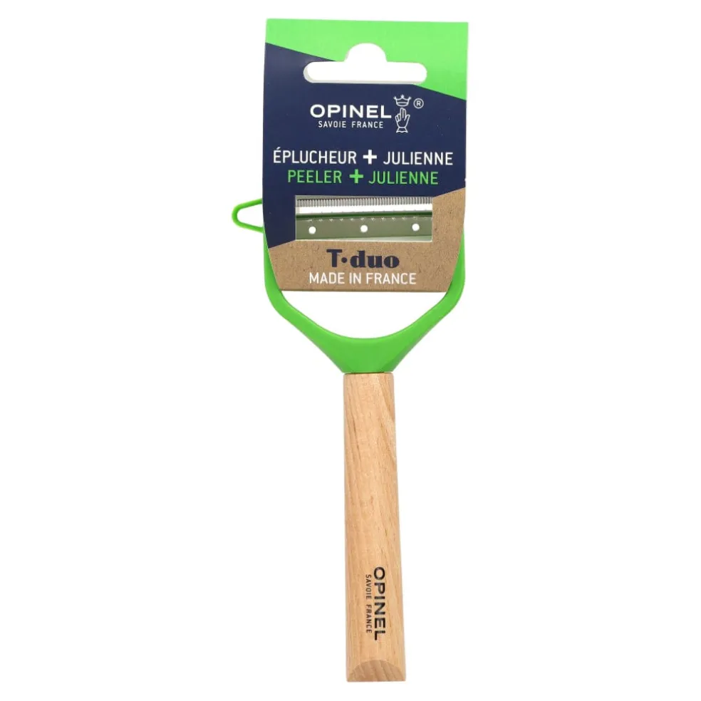 Opinel - Dunschiller, T-Duo Wood, groen, doos