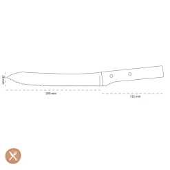 Opinel - Parallèle Broodmes N°116 21 cm