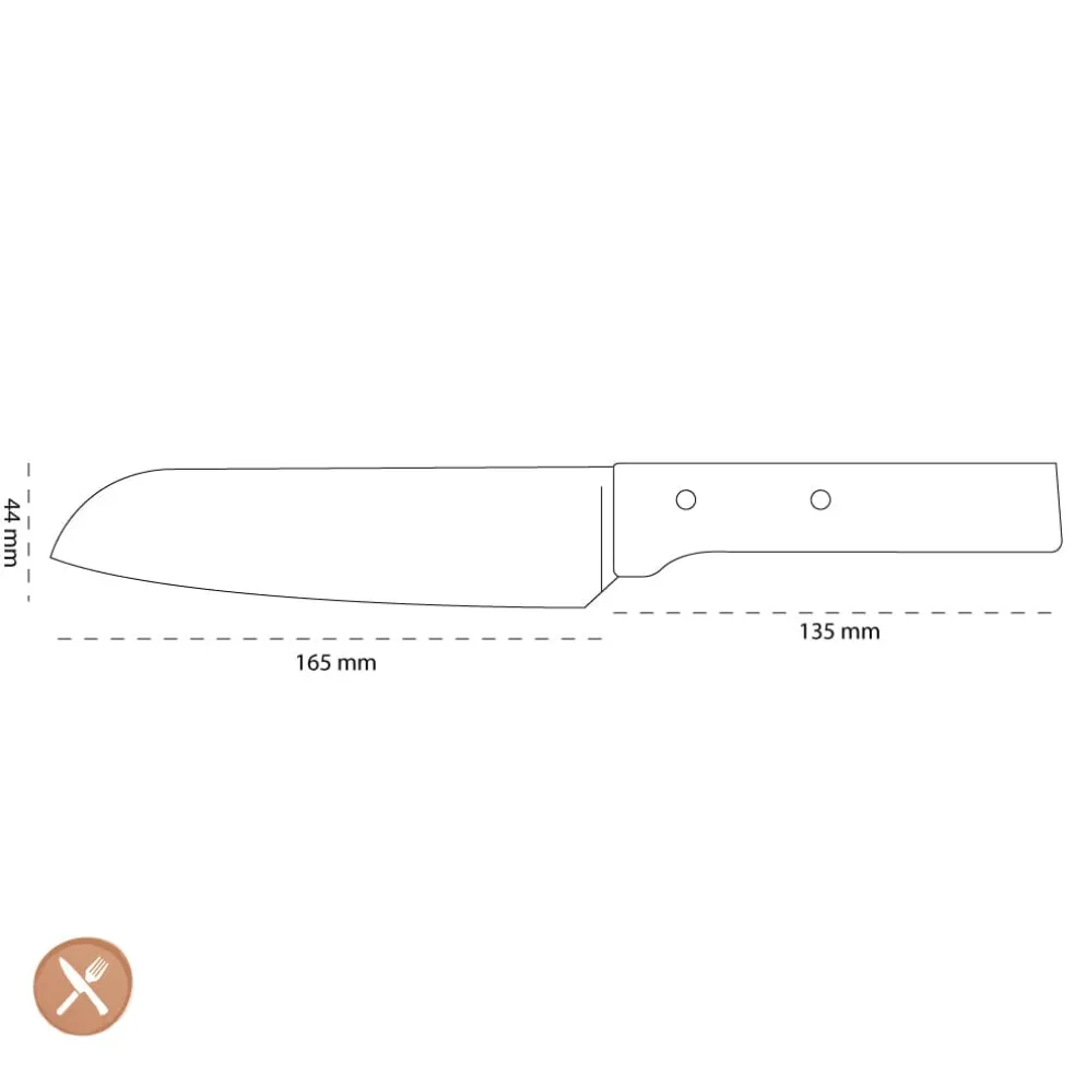 Opinel - Parallèle Santokumes N°119 rvs/hout 17 cm
