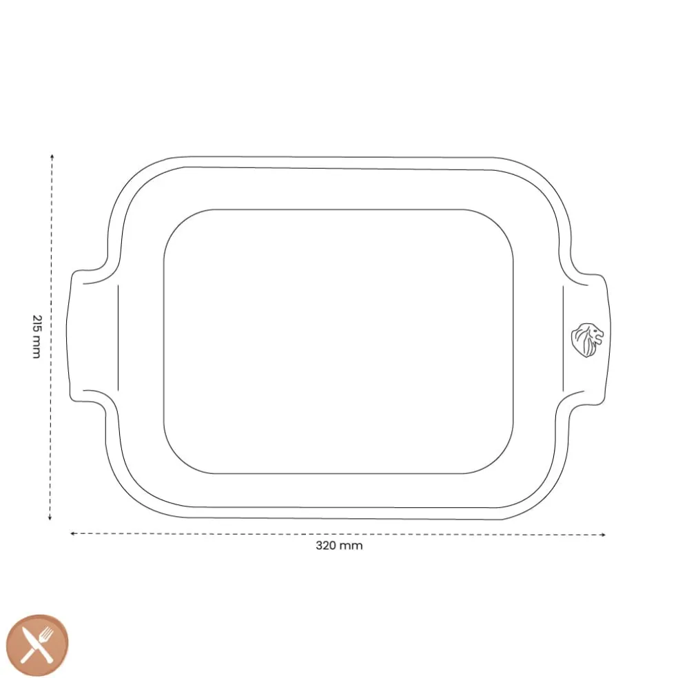 Peugeot - Appolia Ovenschaal Rechthoekig 32 cm Bosgroen