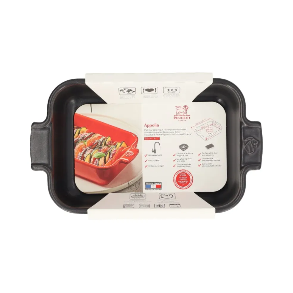 Peugeot - Appolia Ovenschaal Rechthoekig 22 cm Leisteen