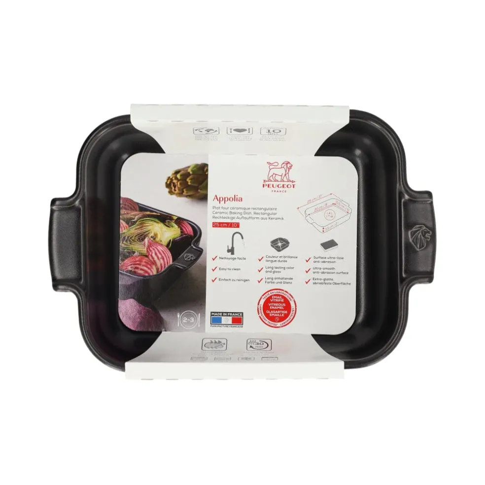 Peugeot - Appolia Ovenschaal Rechthoekig 25 cm Leisteen
