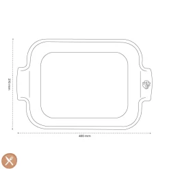 Peugeot - Appolia Ovenschaal Rechthoekig 40 cm Leisteen