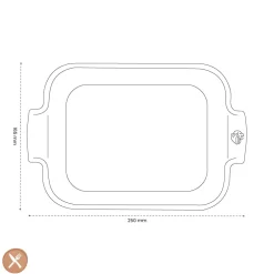 Peugeot - Appolia Ovenschaal Rechthoekig 25 cm Saffraangeel
