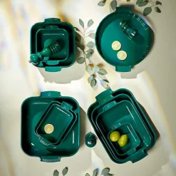 Peugeot - Appolia Ovenschaal Vierkant 18 cm Bosgroen