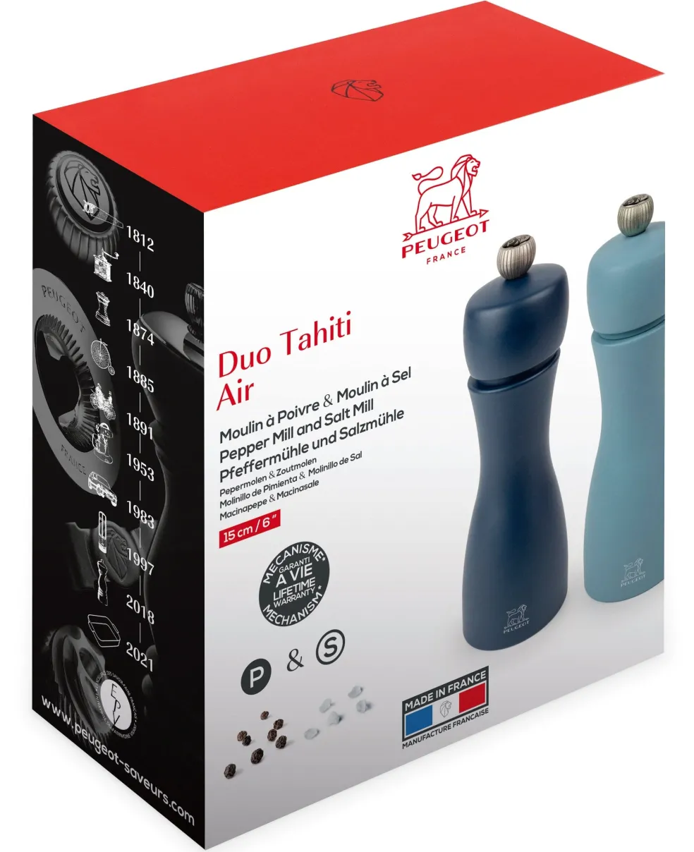Peugeot - Duo Tahiti Peper-en Zoutmolenset Lucht 15 cm