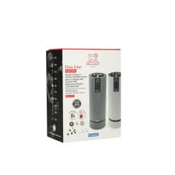 Peugeot - Line Elektrische Peper- en Zoutmolen set carbon aluminium 15 cm