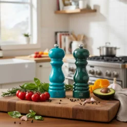 Peugeot - Paris Peper- en Zoutmolen set 18 cm Pacific Blauw en Forest Groen