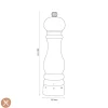 Peugeot - Paris Peper- en Zoutmolen set 22 cm Chocolade en Naturel